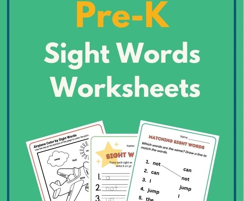 Preschool Sight Words