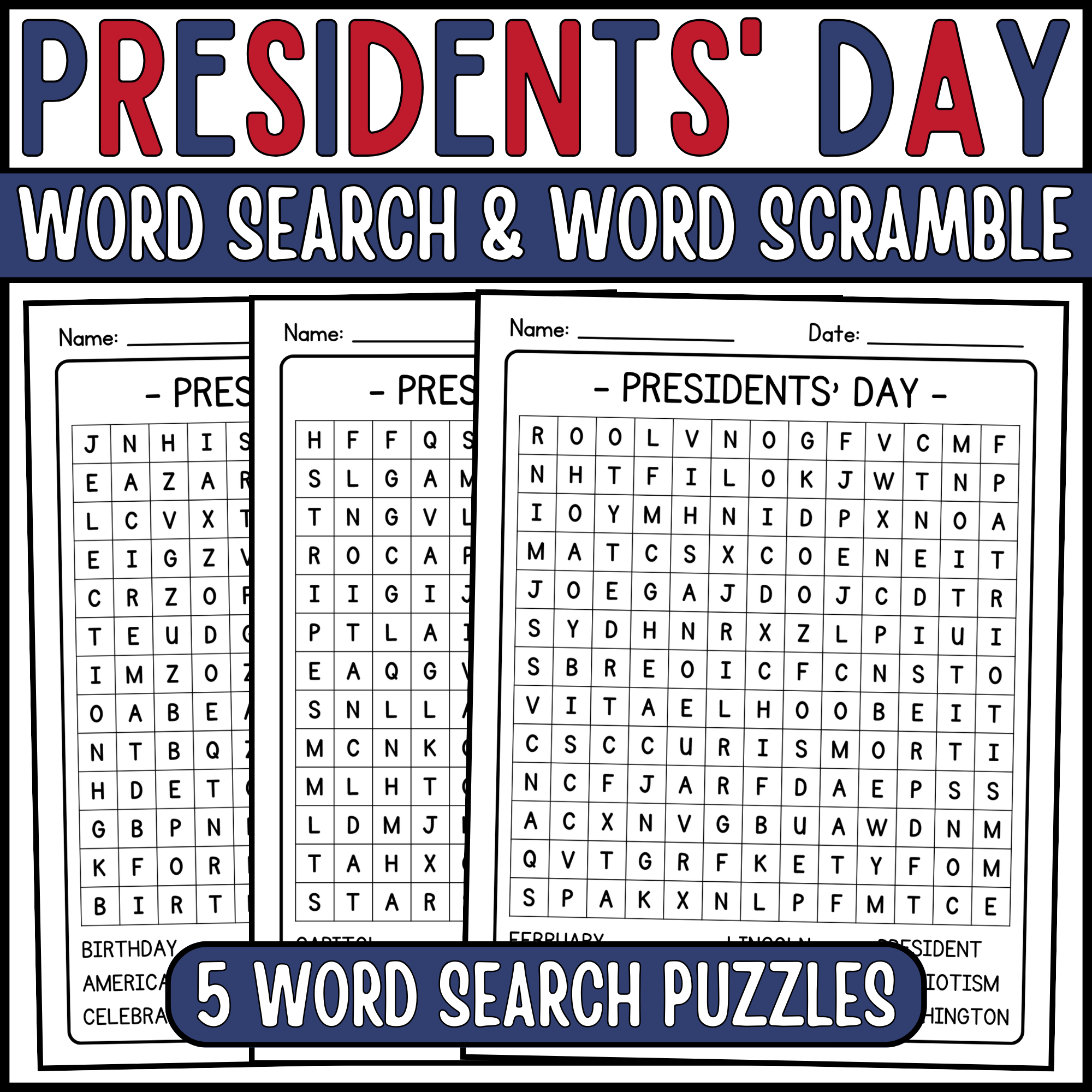 Presidents Day Word Search Word Scramble Presidents Day Vocabulary Activities Made By Teachers Presidents Day Word Search Word Scramble Presidents Day Vocabulary Activities Made By Teachers