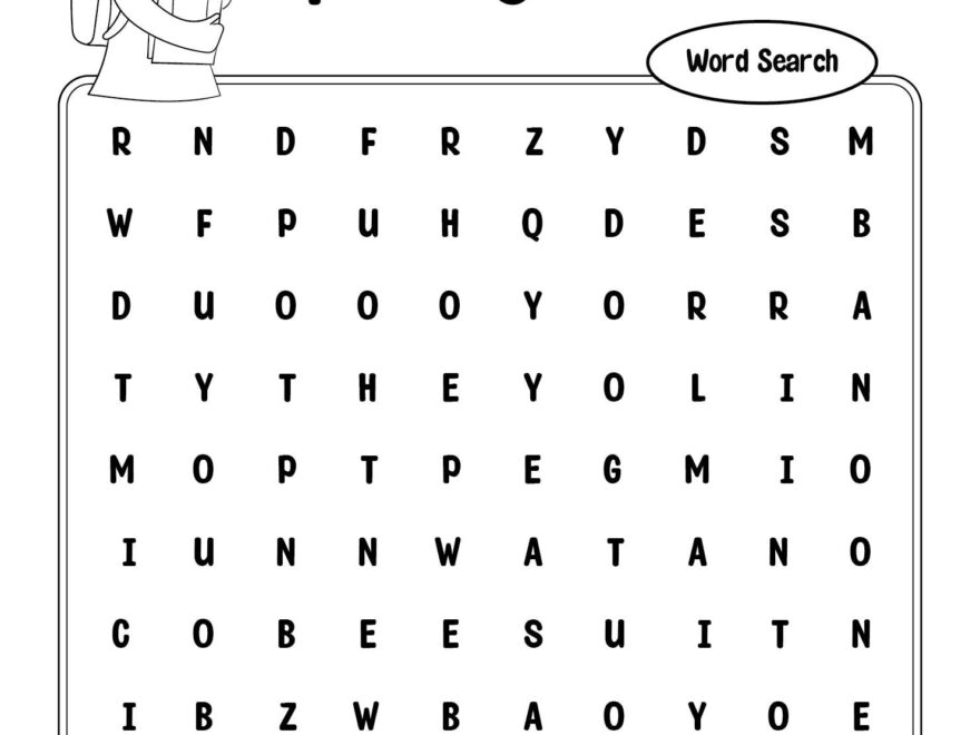 Printable 1st Grade Word Search Cool2bKids Worksheets Library