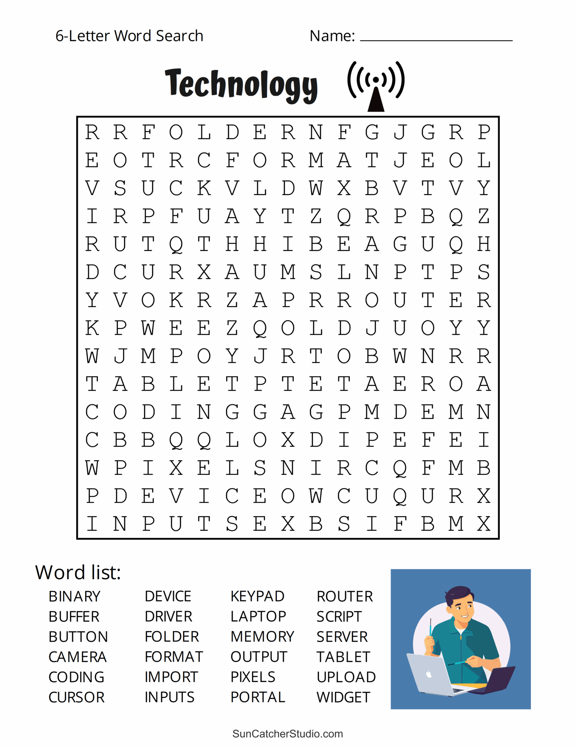 Printable 6 Letter Word Search Puzzles Word Find Free Printables Monograms Design Tools Patterns DIY Projects