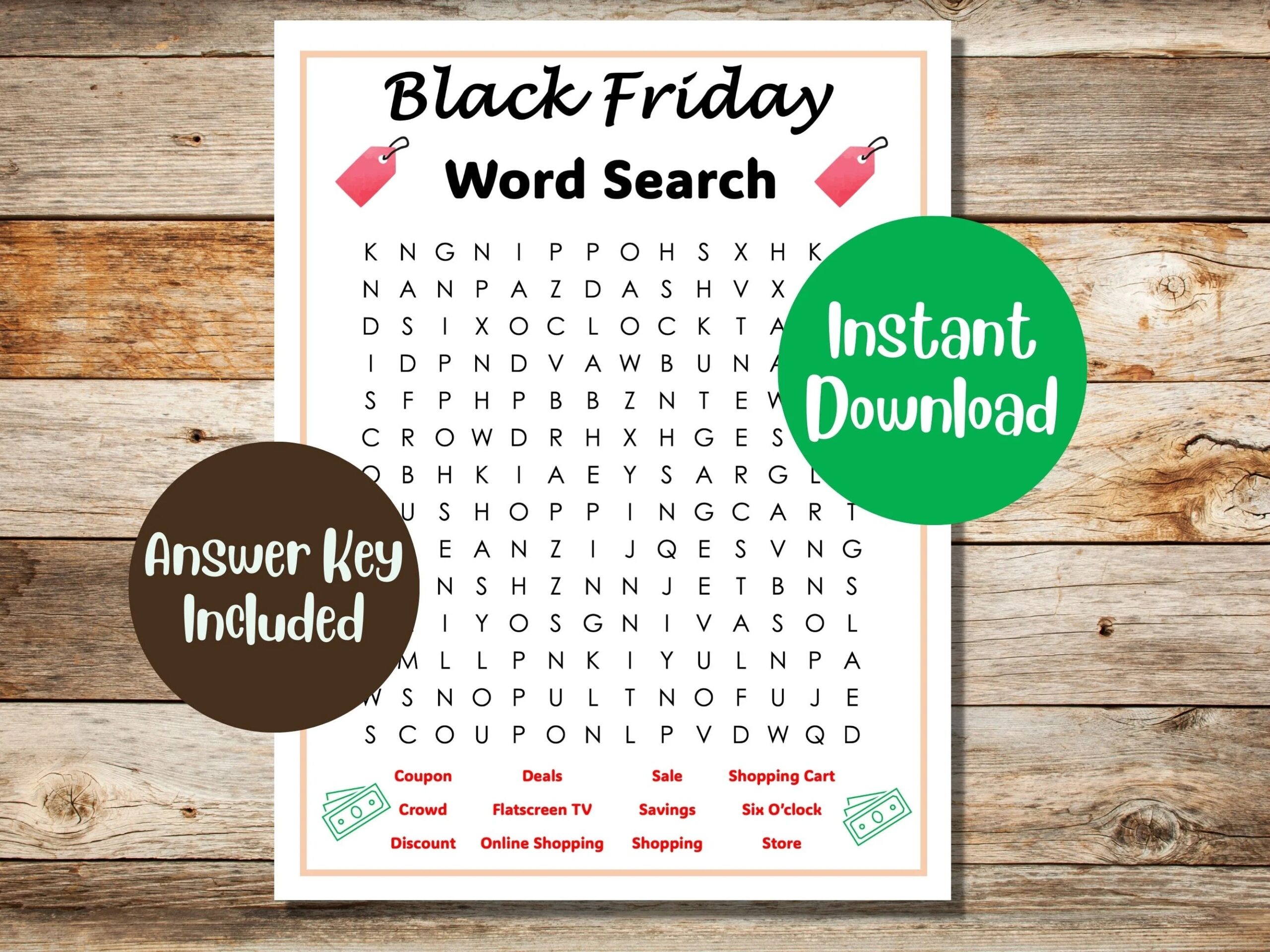 Printable Black Friday Word Search With Answers Thanksgiving Word Search Game Thanksgiving Printable Games Fun Thanksgiving Day Game Etsy
