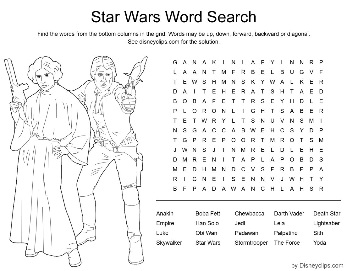 Disney Word Search And Puzzles Printable