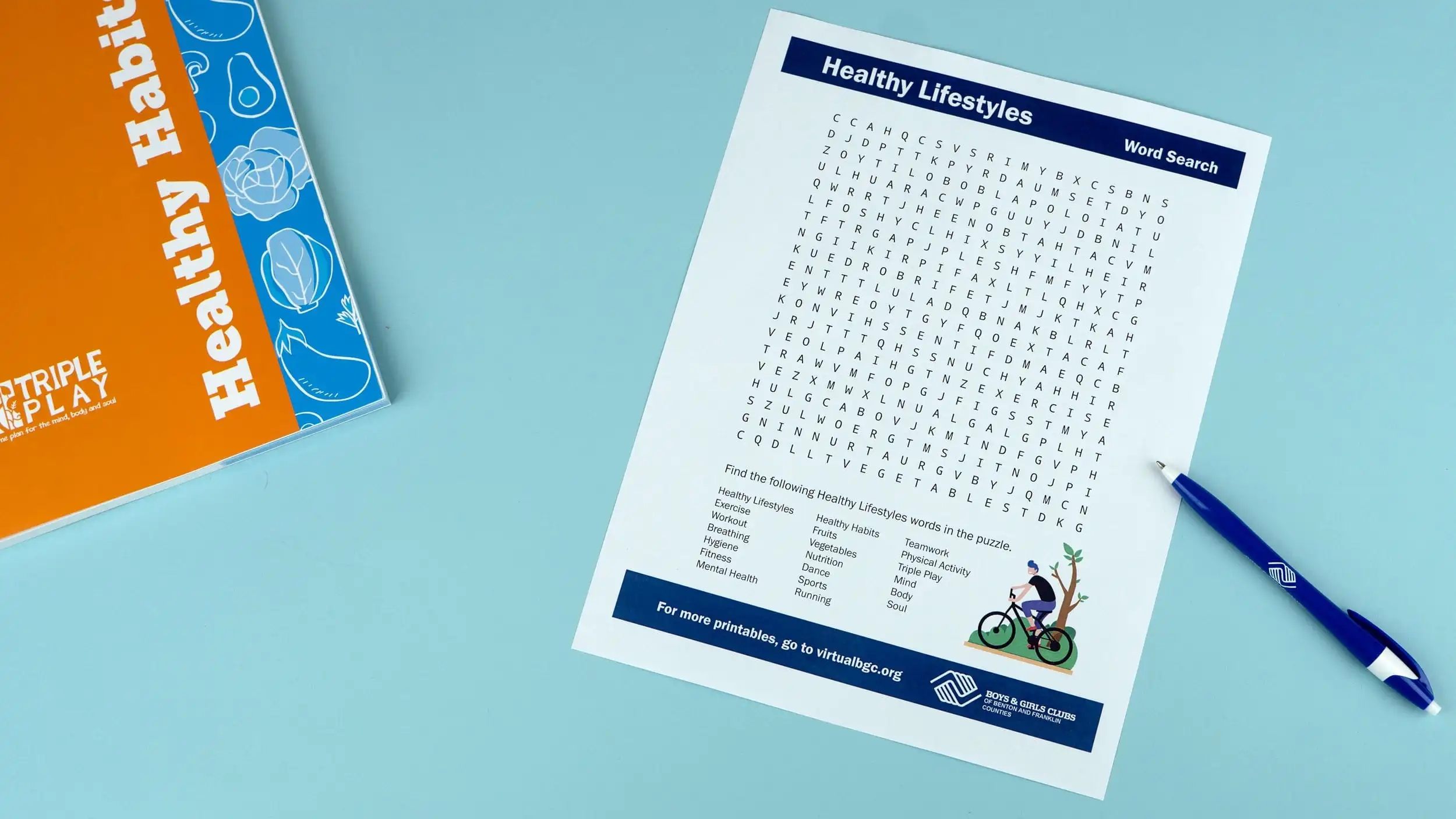 Healthy Word Search Printable