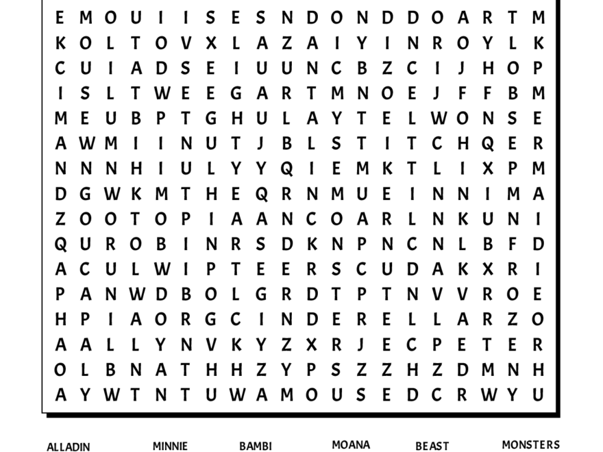 Printable Word Search World Of Printables