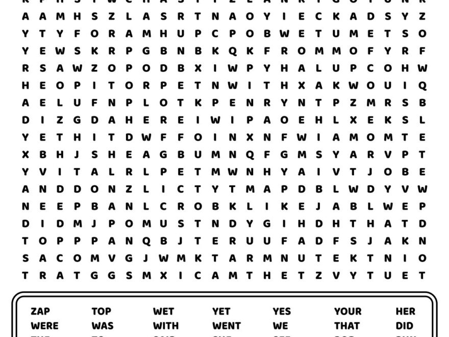 Printable Word Search World Of Printables Worksheets Library