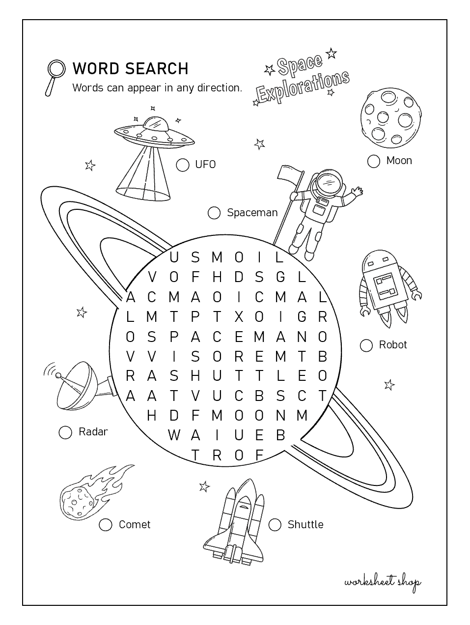 Puzzles Worksheet Shop