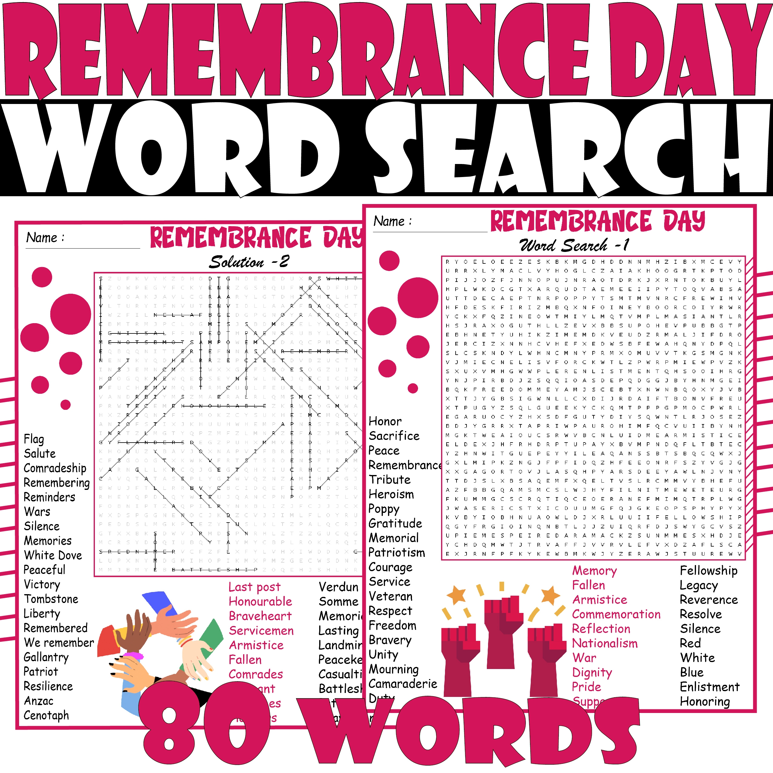 REMEMBRANCE DAY Word Search Puzzle REMEMBRANCE DAY Word Search Activities Made By Teachers