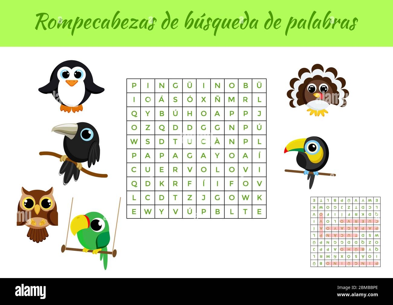 Rompecabezas De B squeda De Palabras Word Search Puzzle Educational Game For Study Spanish Words Activity Worksheet Colorful Printable Version Stock Vector Image Art Alamy