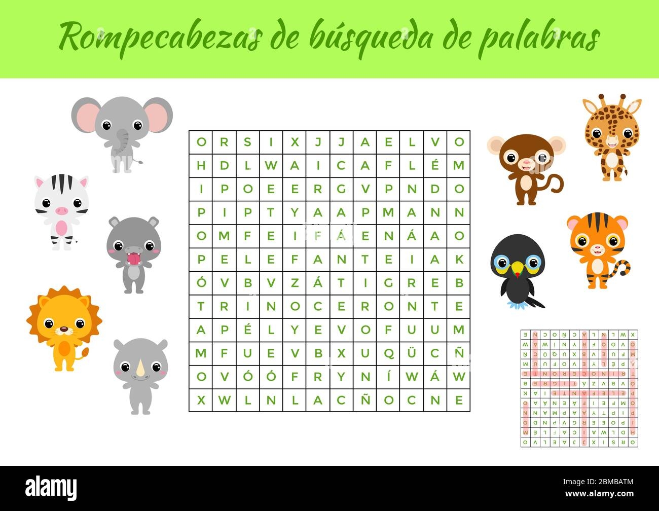 Printable Spanish Word Search Puzzle