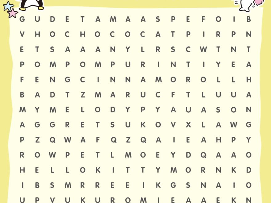 Sanrio On X The Mischievous Little Penguin BadtzMaru Hid Some Of Our Sanrio Friends In This Word Search Which Names Did You Find Https t co PmA7dCm71e X