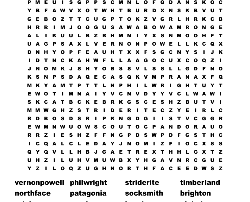 Saturday Puzzle Word Search WordMint