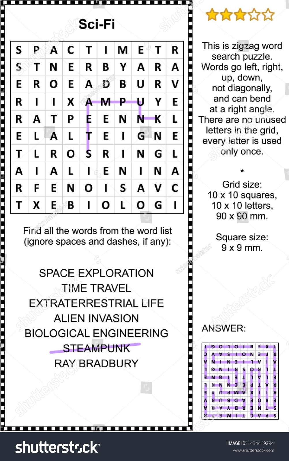 Free Printable Sci Fi Word Search