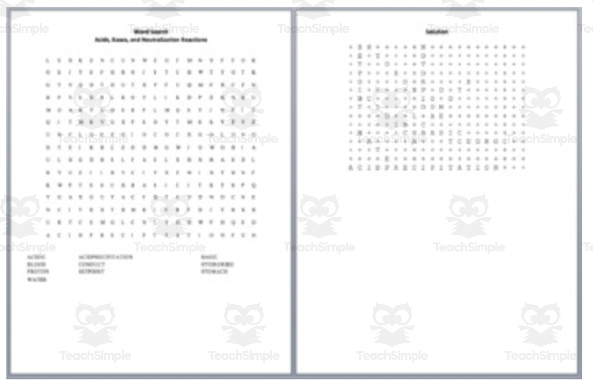 Science Word Search And Scramble Bundle By Teach Simple Science Word Search And Scramble Bundle By Teach Simple