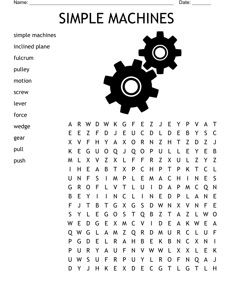 Science Word Search WordMint