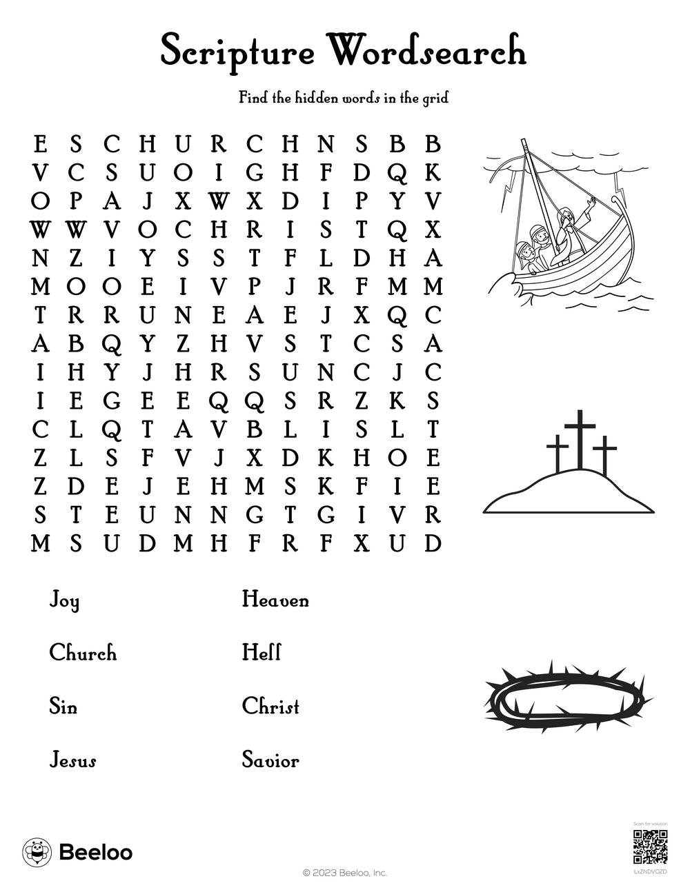 Scripture Wordsearch Beeloo Printable Crafts And Activities For Kids