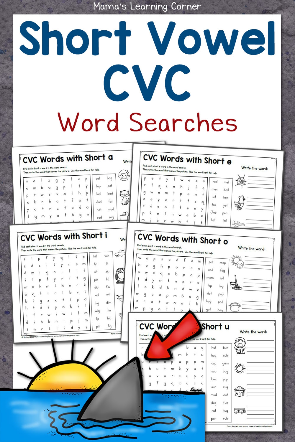 Free Printable Word Search With Cvc Words