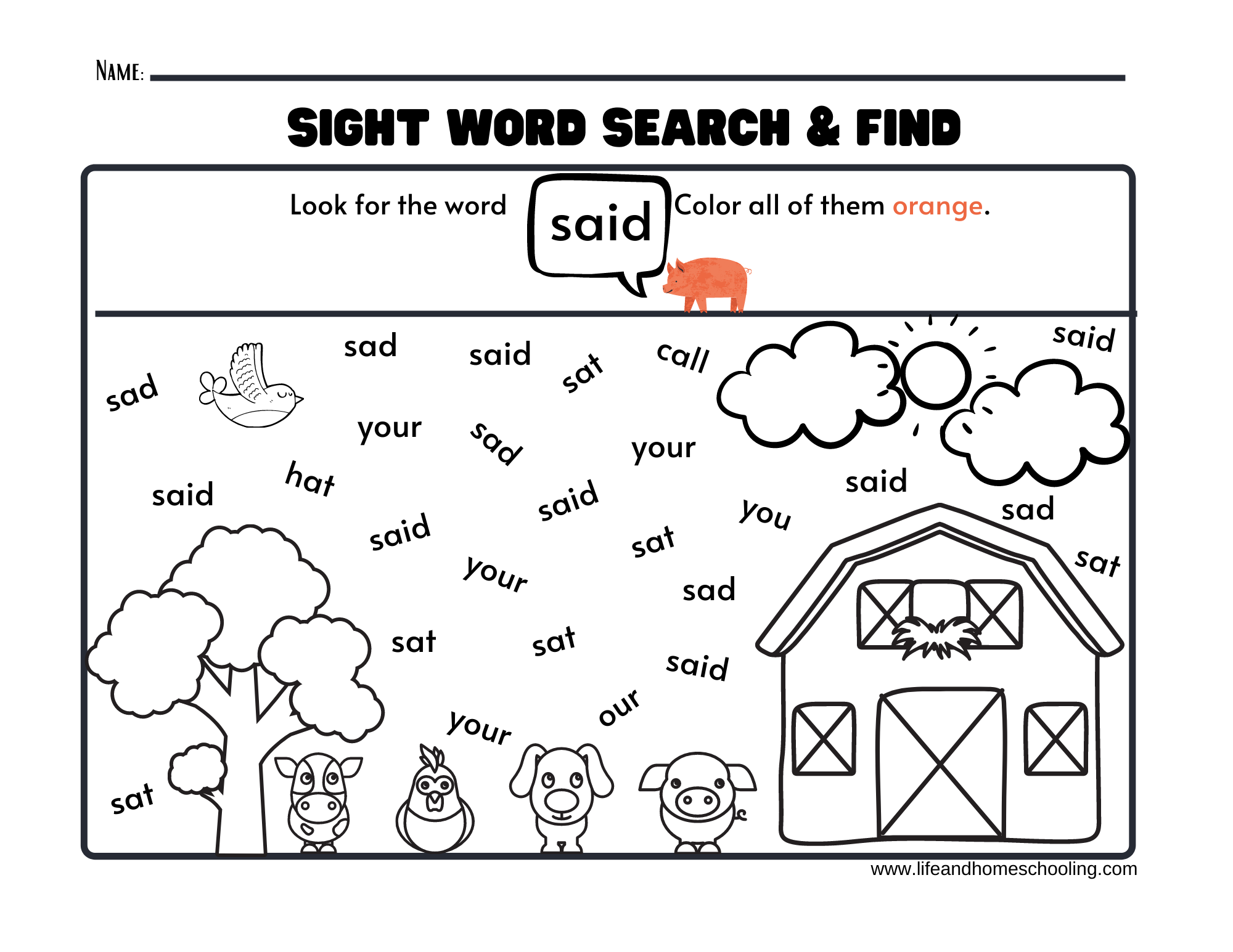 sight words printable activity worksheets made by teachers