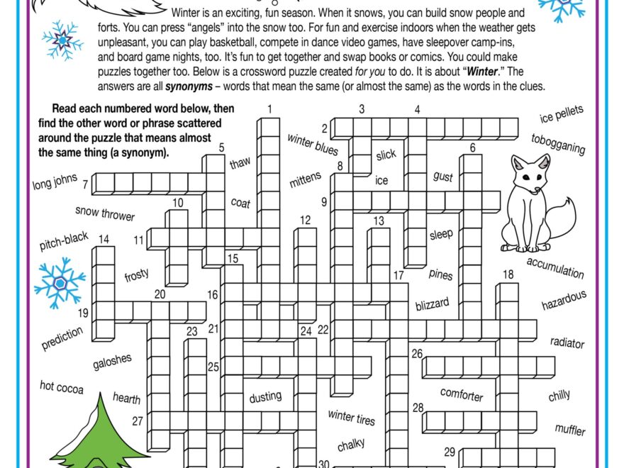 Signs Of Spring Everywhere Printable Crossword Made By Teachers