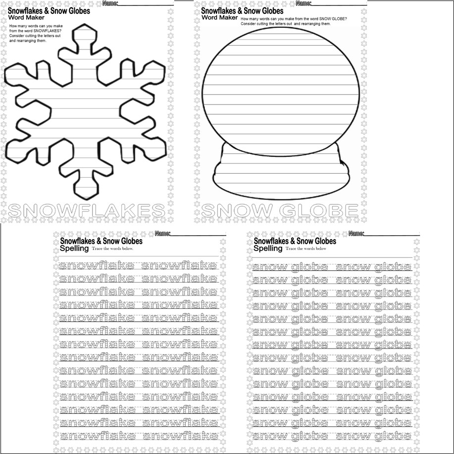 Snowflakes Snow Globes Winter Word Search Spelling Poem Rhyme Worksheets NO PREP Made By Teachers Snowflakes Snow Globes Winter Word Search Spelling Poem Rhyme Worksheets NO PREP Made By Teachers