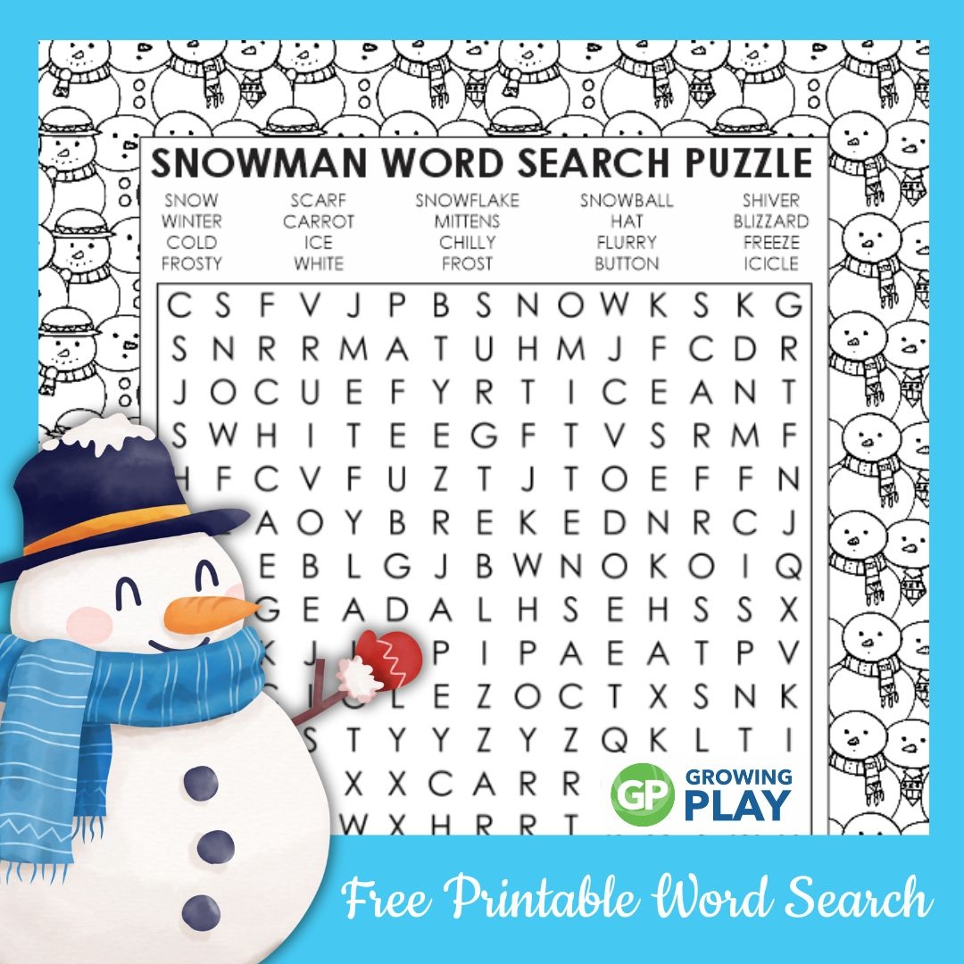 Free Printable Winter Word Search Puzzles