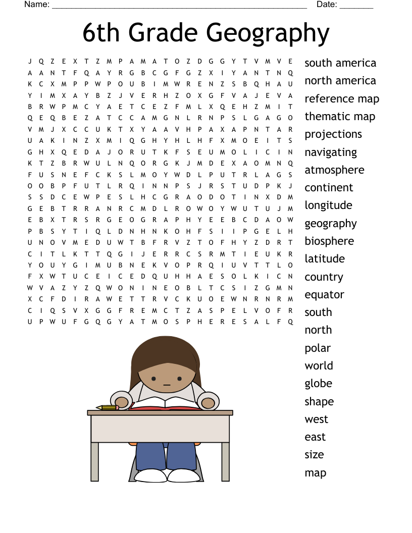 Social Studies Word Search WordMint
