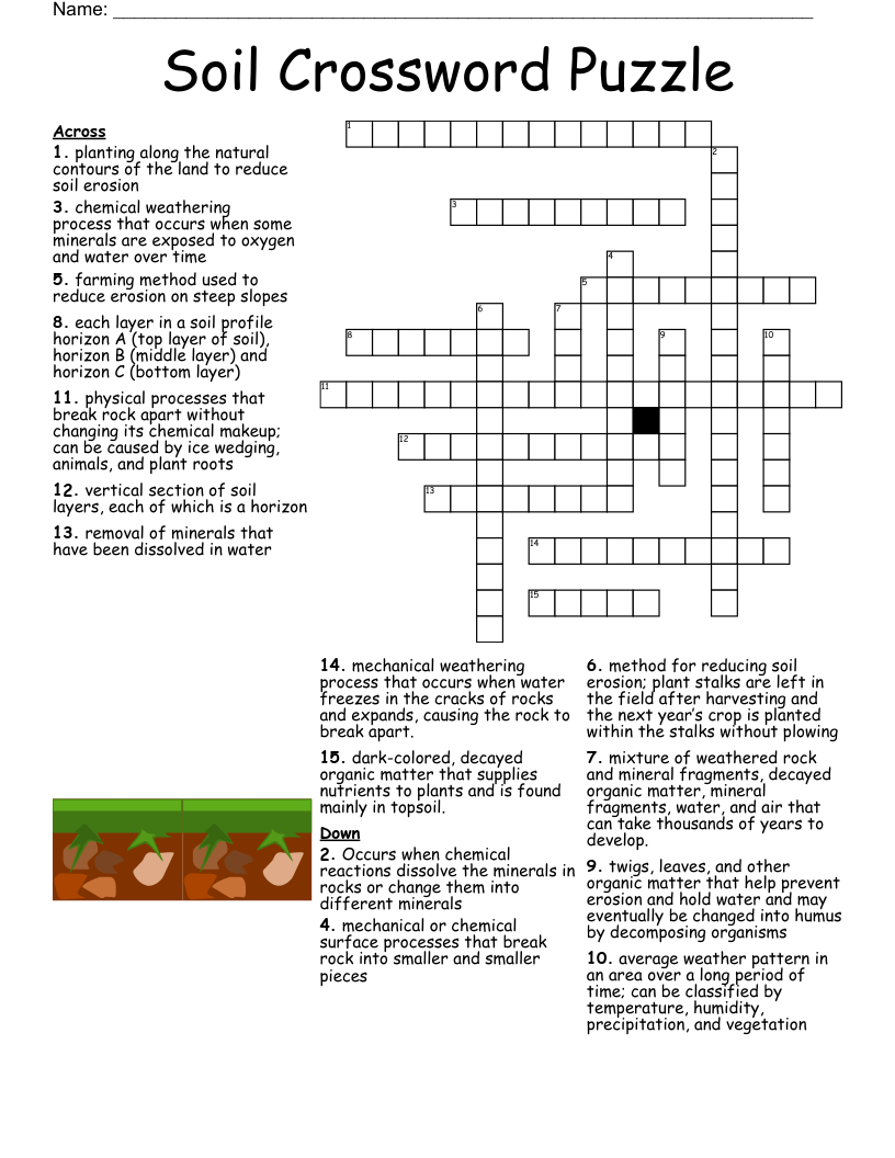 Soil Science Word Search WordMint