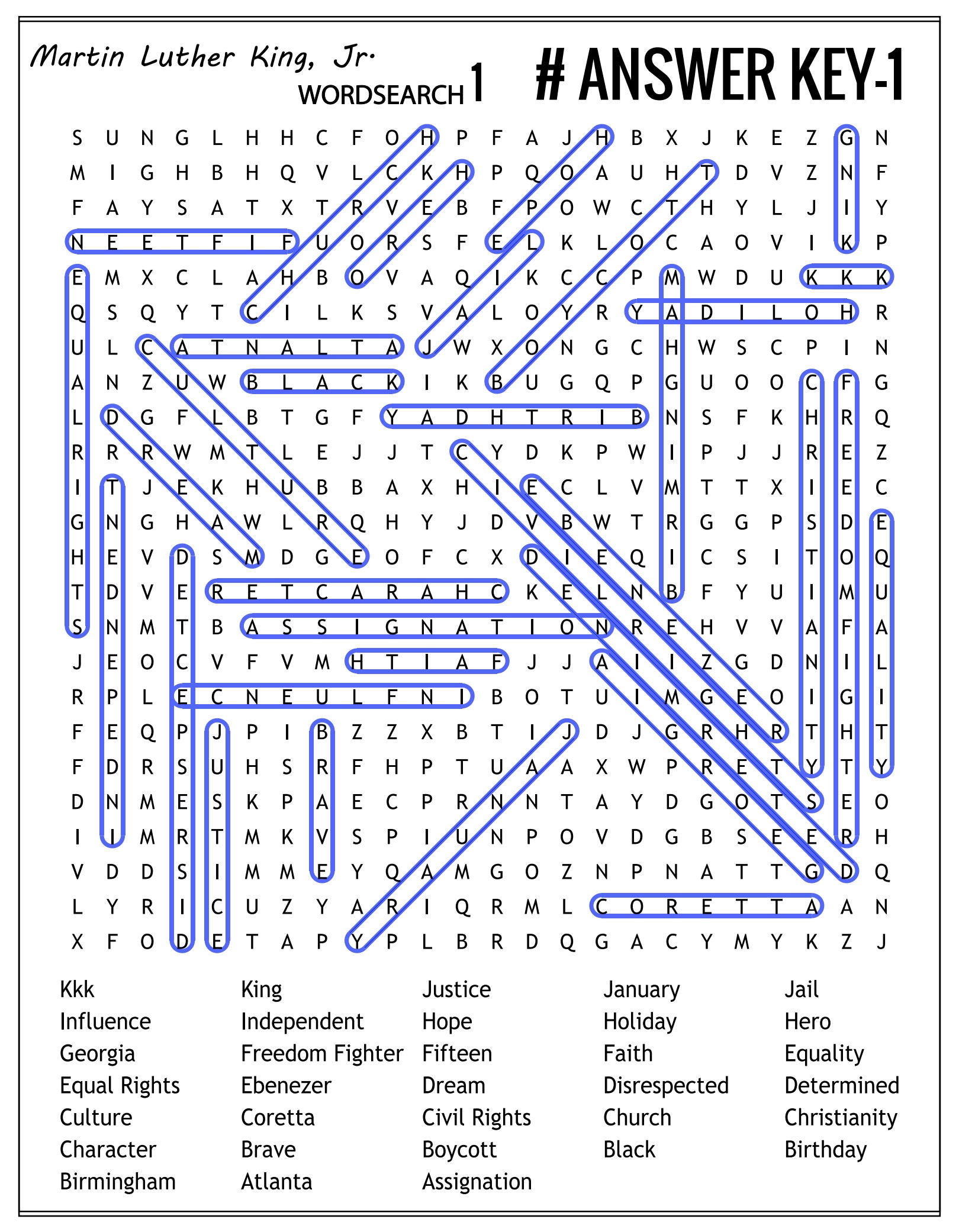 SOLUTION Martin Luther King Jr Day Worksheets Crossword Word Worksheets Library SOLUTION Martin Luther King Jr Day Worksheets Crossword Word Worksheets Library
