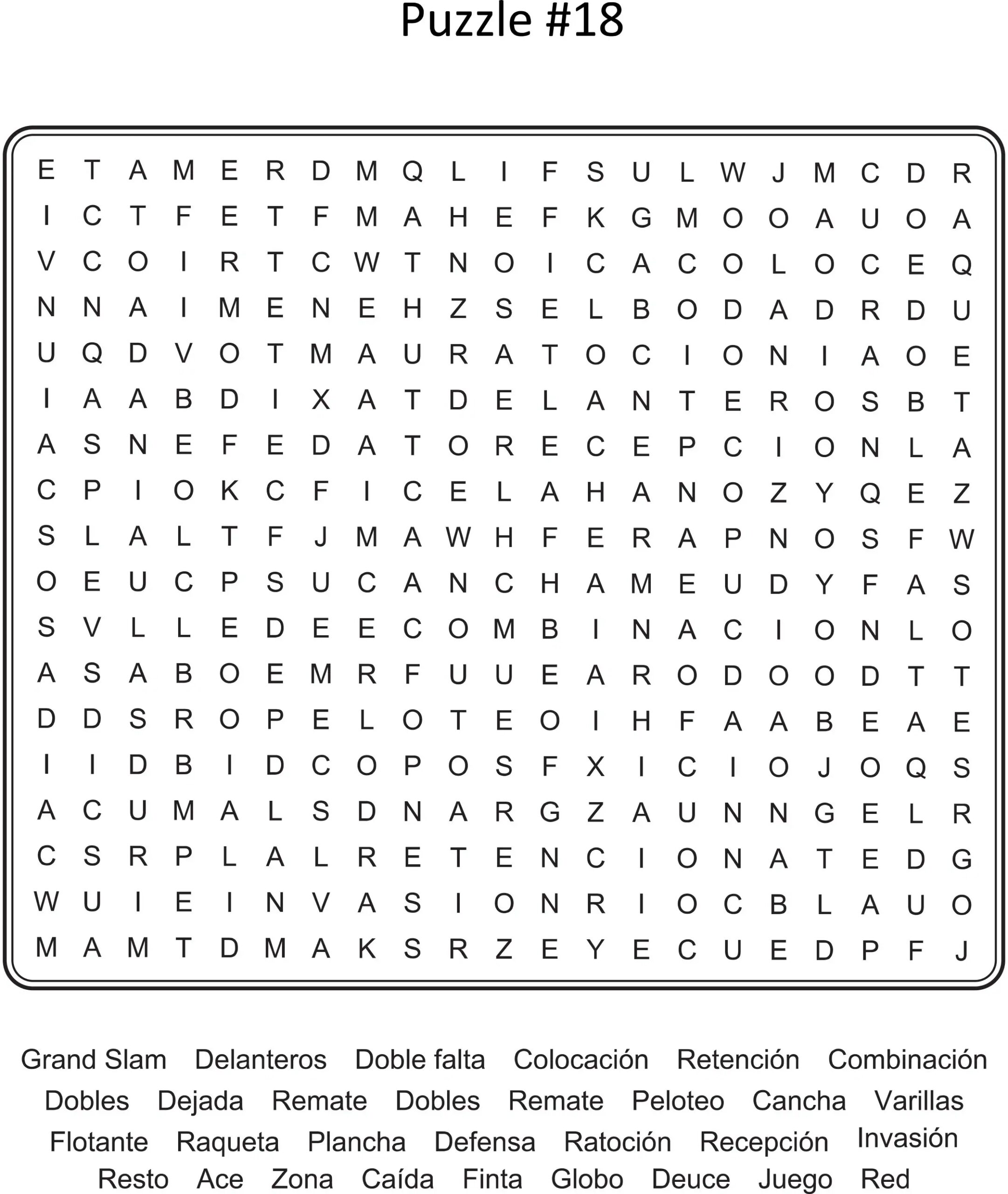 Long Word Search Printable