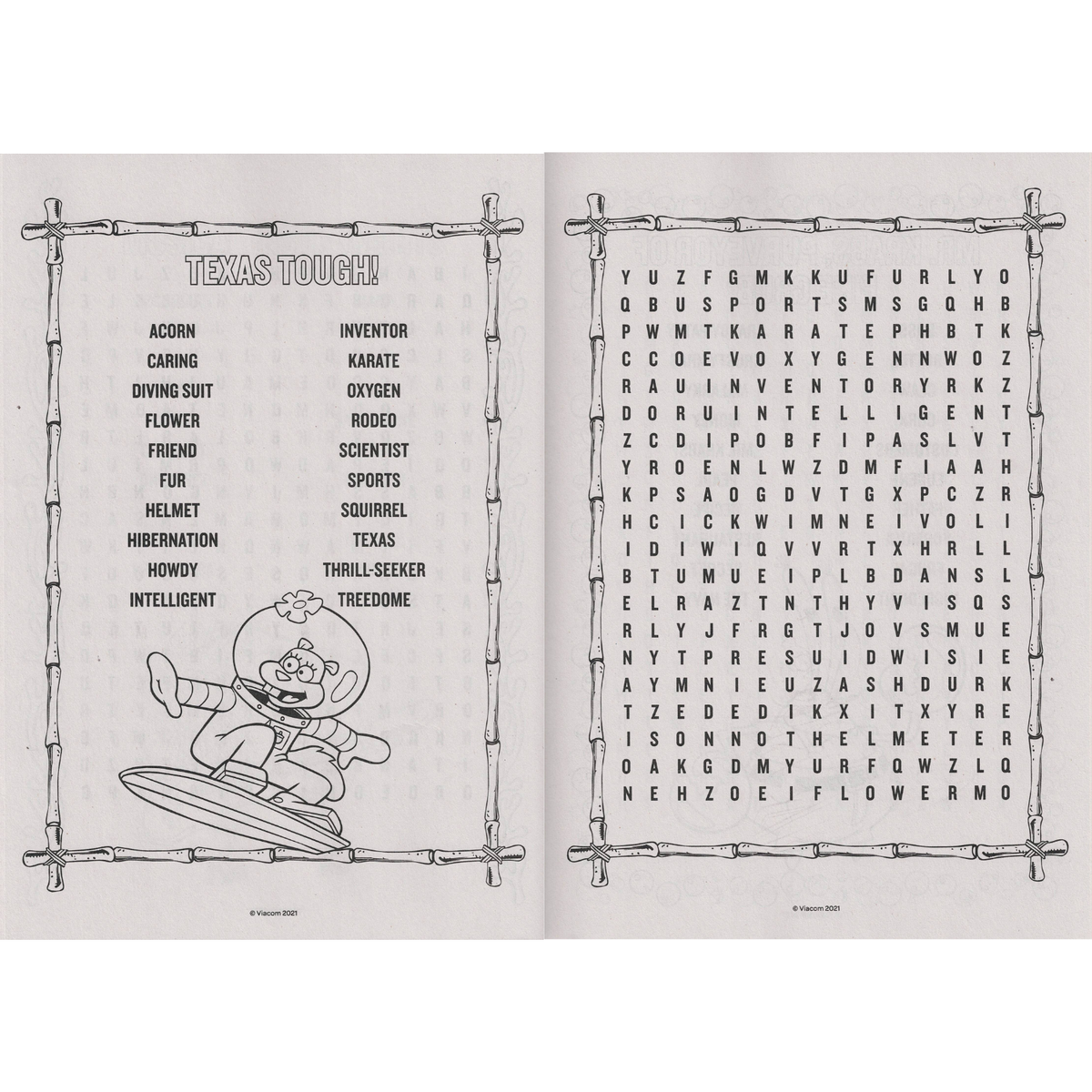 SpongeBob SquarePants Activity Book Word Search For Kids 36 Puzzles To Solve EBay