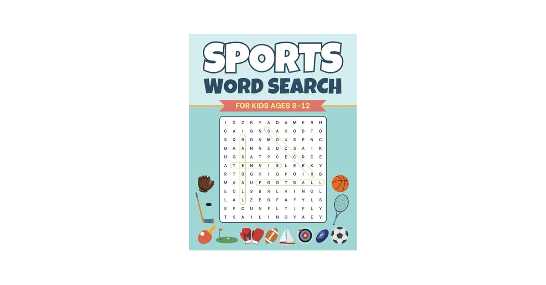 Sports Word Search For Kids Ages 8 12 100 Word Find Puzzles For Kids With Sports Themes Including Football Baseball Basketball Hockey Bowling Car Racing And Many More Friedman Adam 9798302786104 Amazon Books