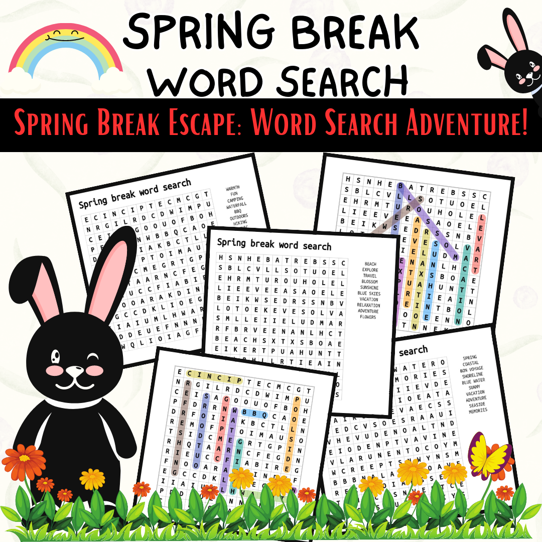 Spring Break Word Search Fun Spring Break Activity Includes Answer Key Made By Teachers Spring Break Word Search Fun Spring Break Activity Includes Answer Key Made By Teachers