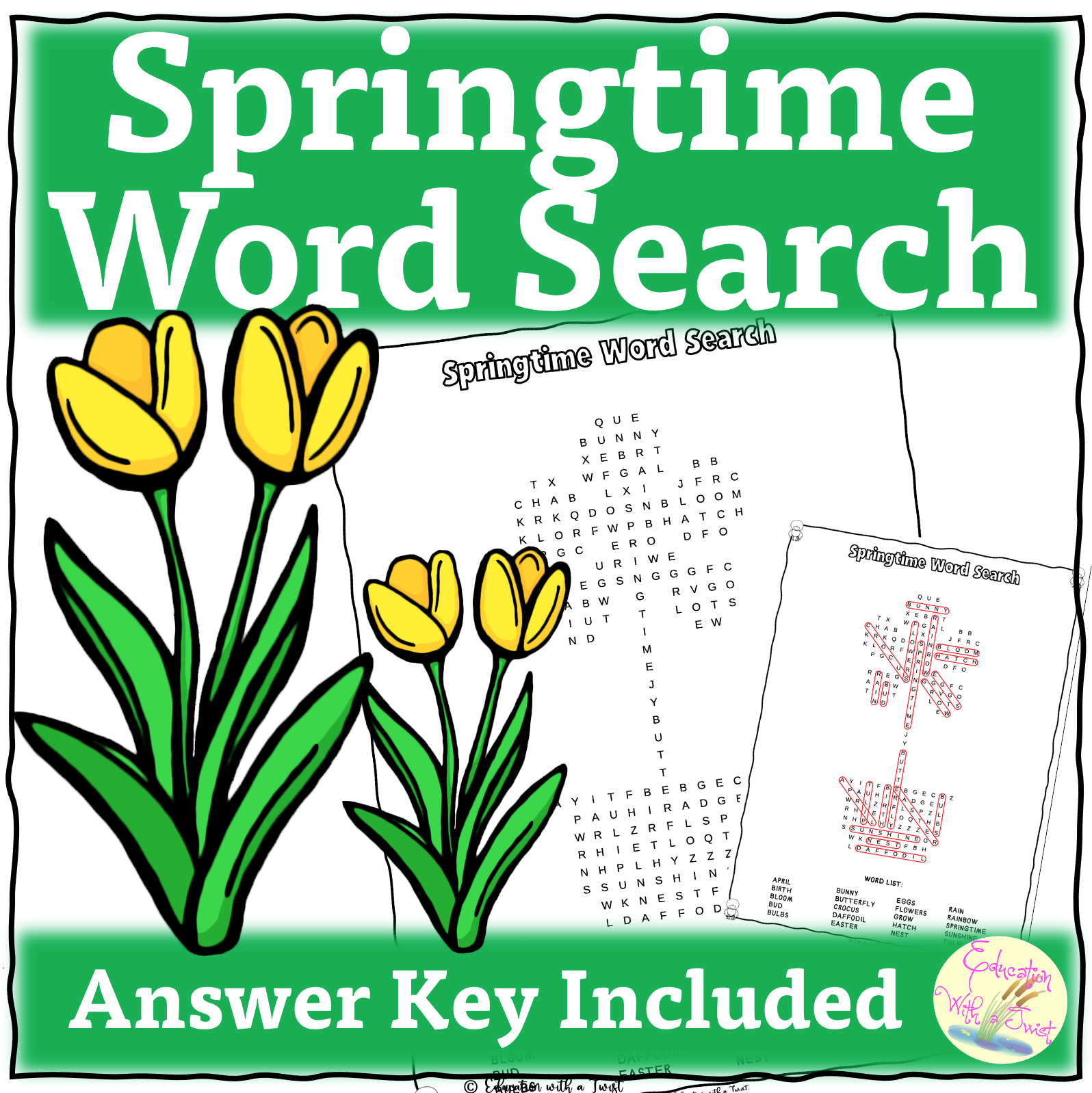 Spring Word Search Activity Printable Made By Teachers Spring Word Search Activity Printable Made By Teachers