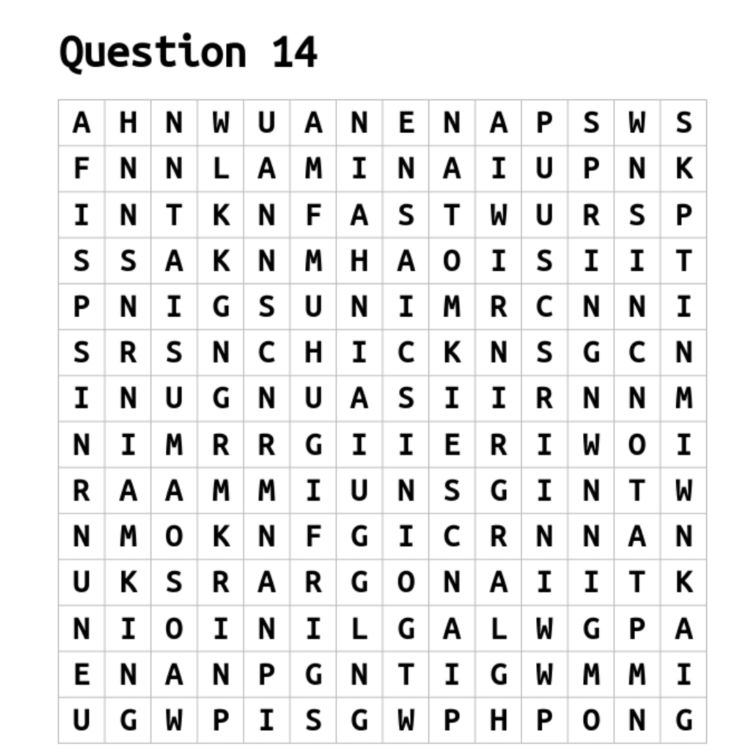 Printable Make Your Own Word Search Puzzle