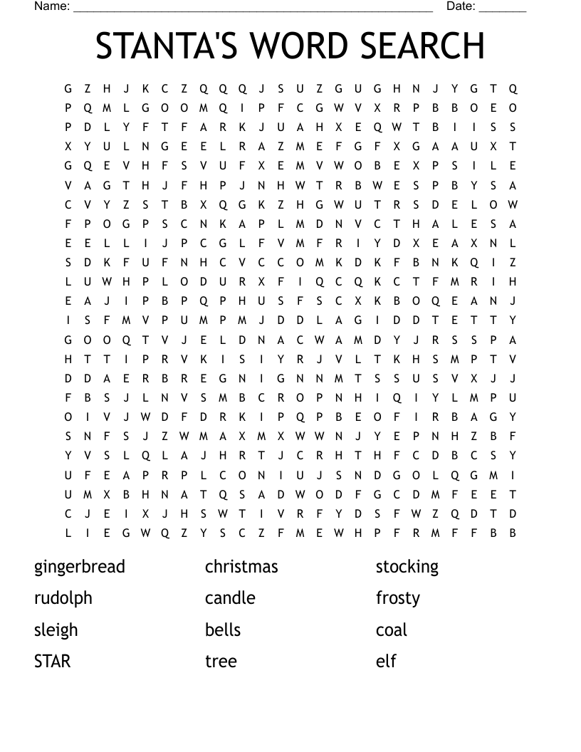STANTA S WORD SEARCH WordMint