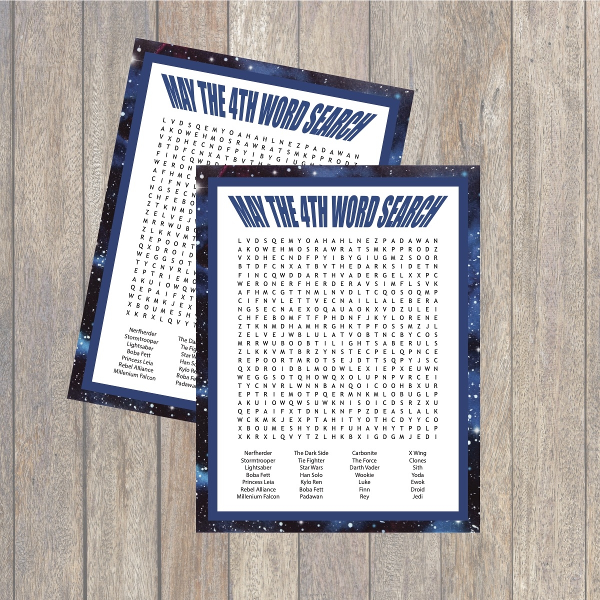 Star Wars Printable Word Search Everyday Party Magazine Star Wars Printable Word Search Everyday Party Magazine