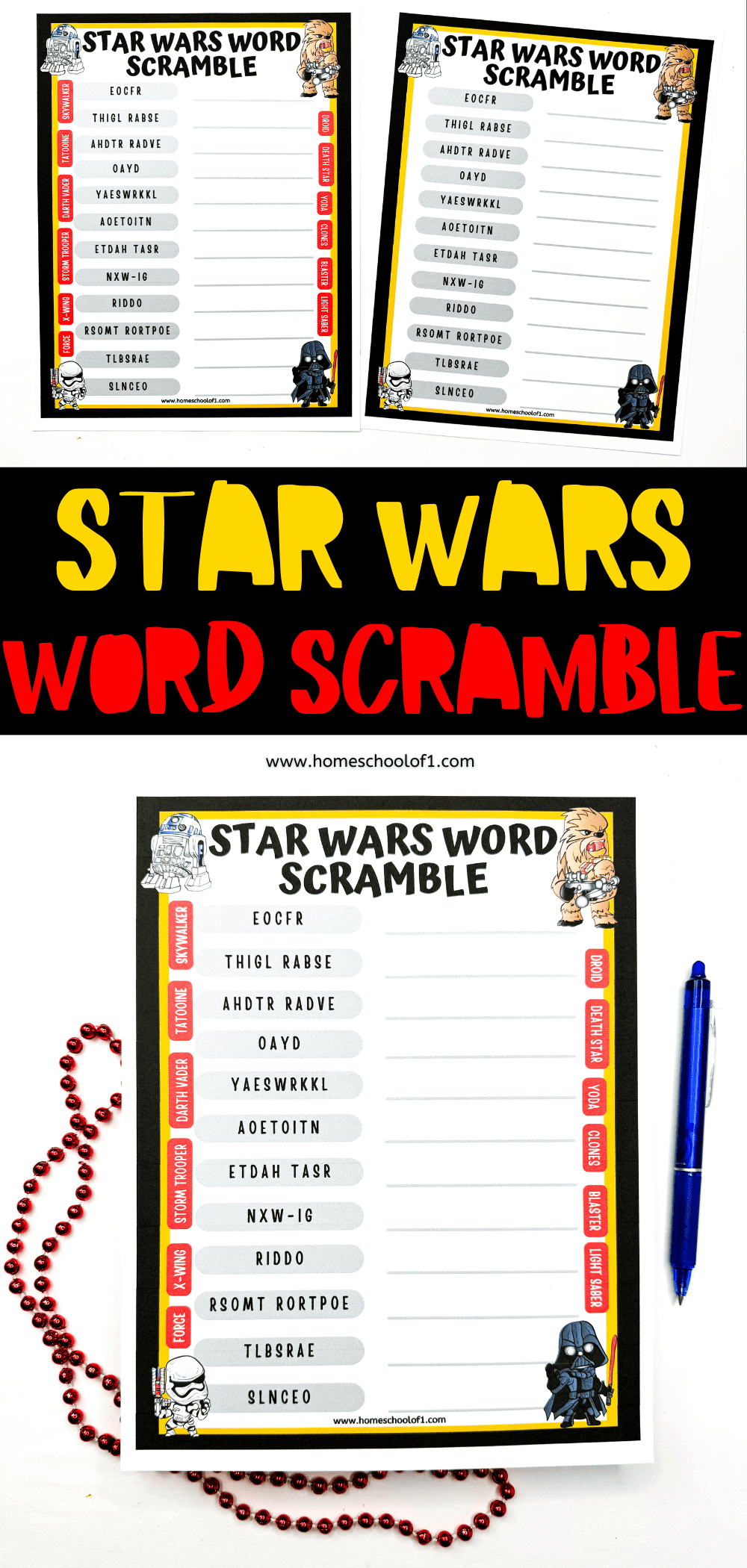 Printable Star Wars Word Search