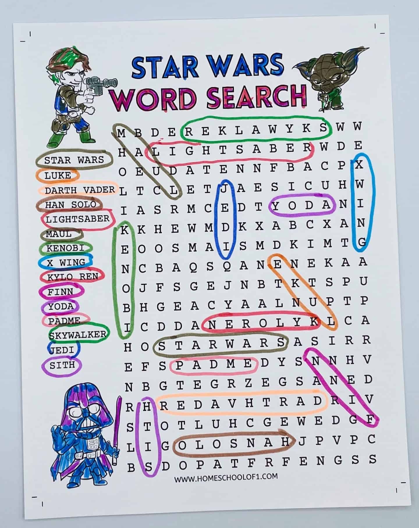 Star Wars Word Search Free Printable Star Wars Word Search Free Printable