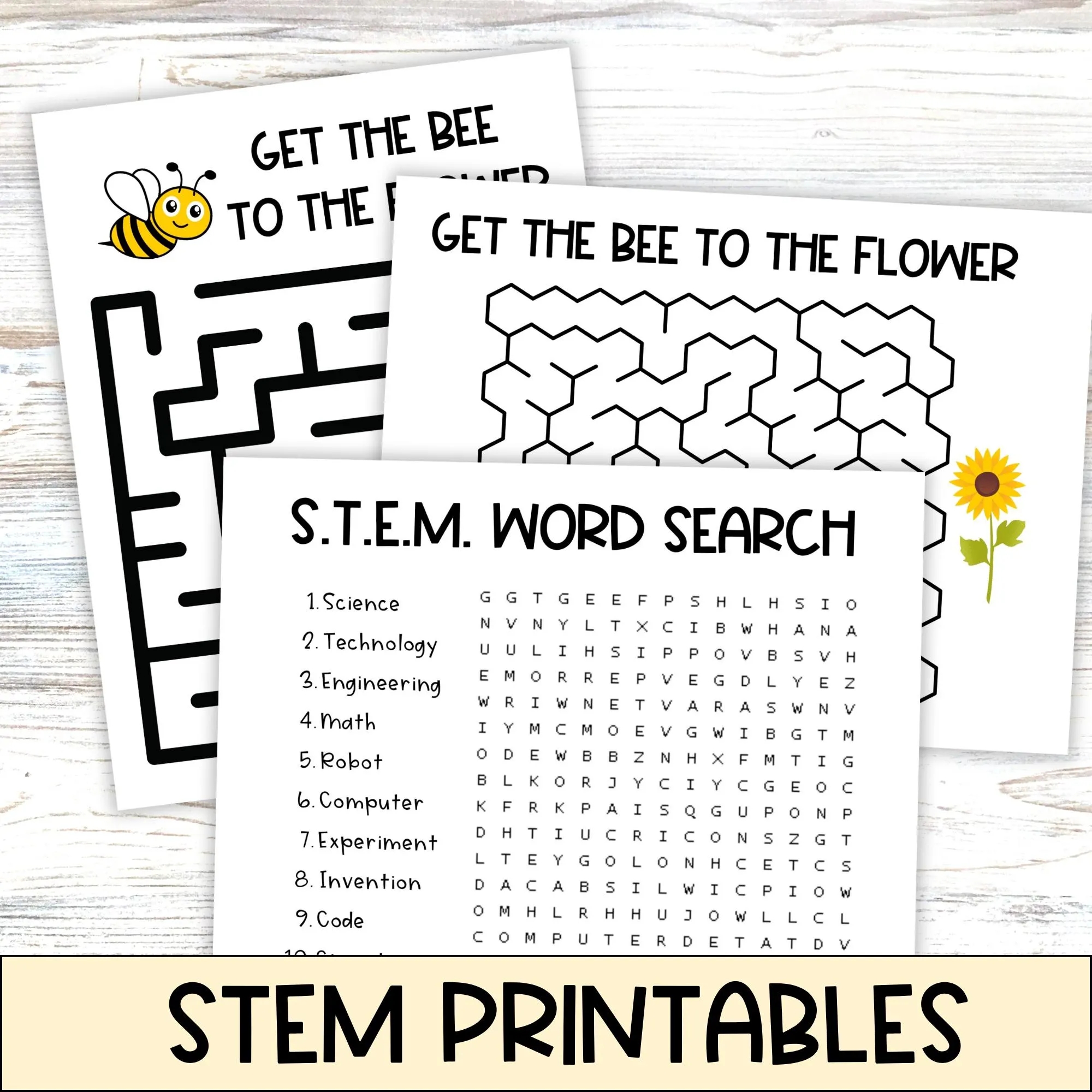 STEM Learning Activity Worksheets Word Search Mazes Printable Puzzles Classroom And Homeschool Resources Early Finisher Or Busy Book Etsy