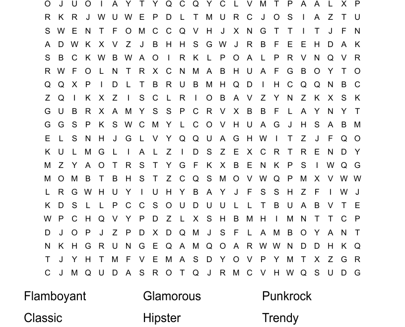 Style Search Word Search WordMint