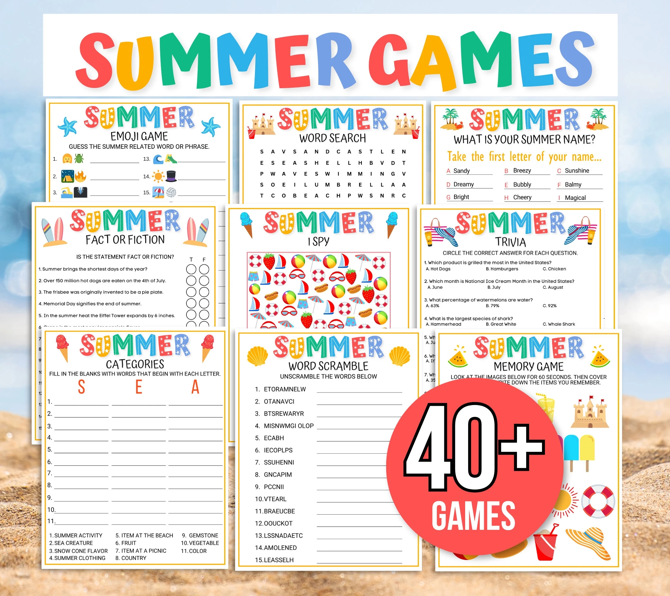 Word Search Printable Snow Cone Flavors