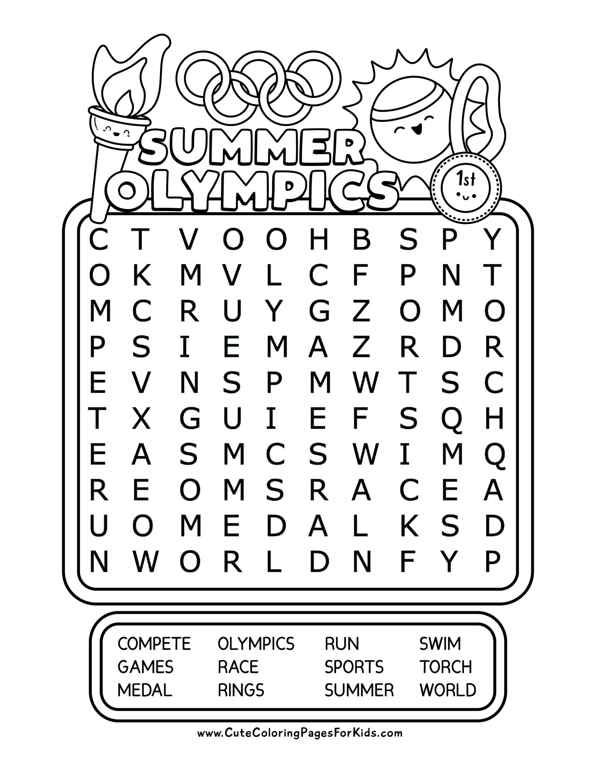 Free Word Search Games Printable