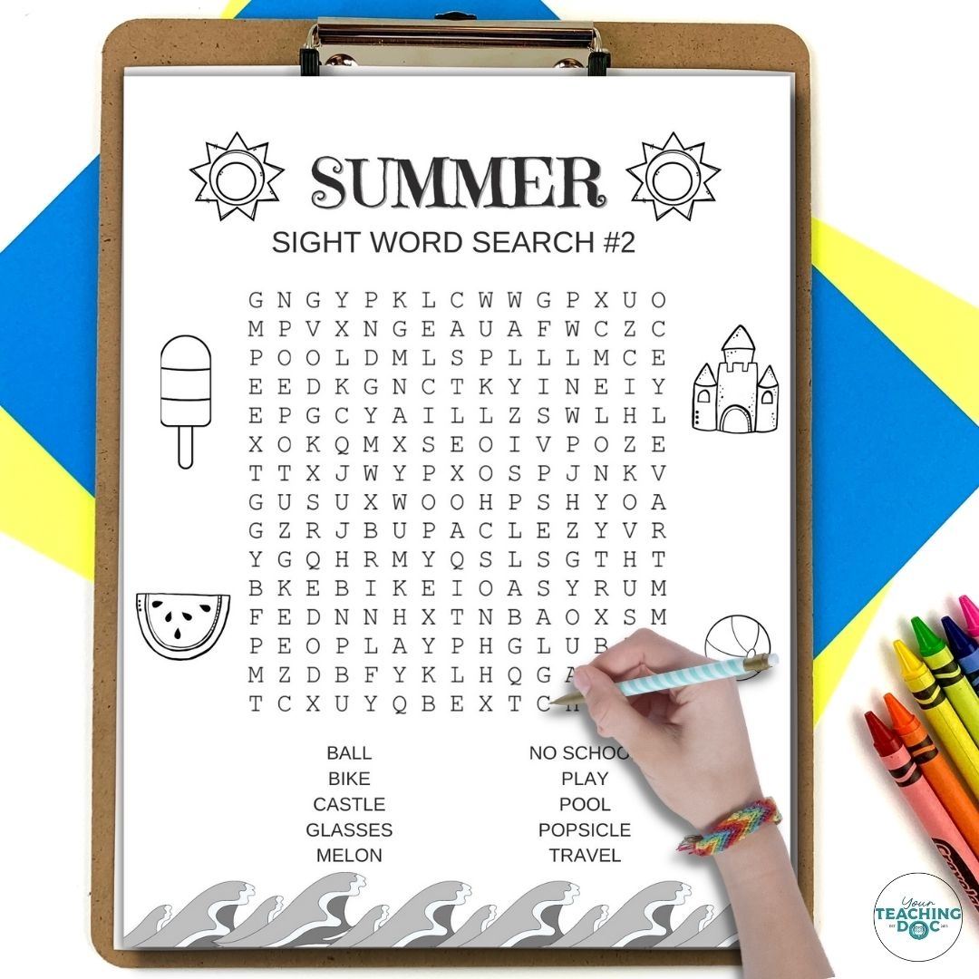 Summer Word Search Summer Word Search Printable