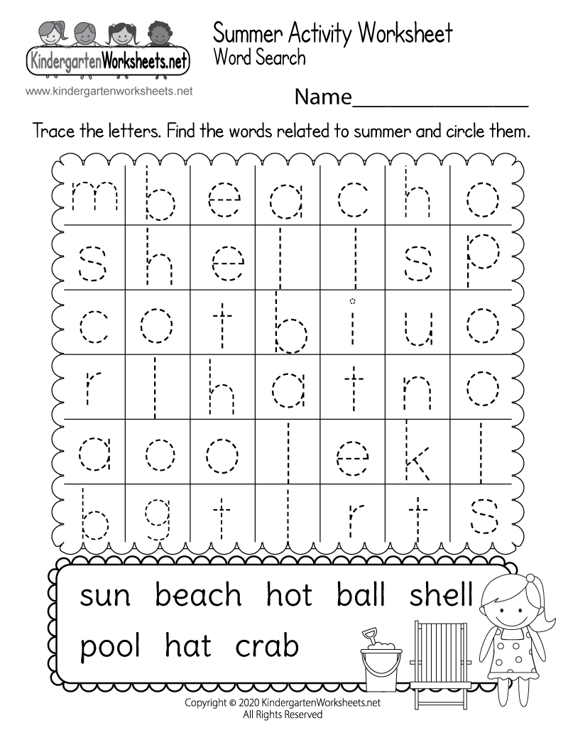 Free Printable Summer Word Searches