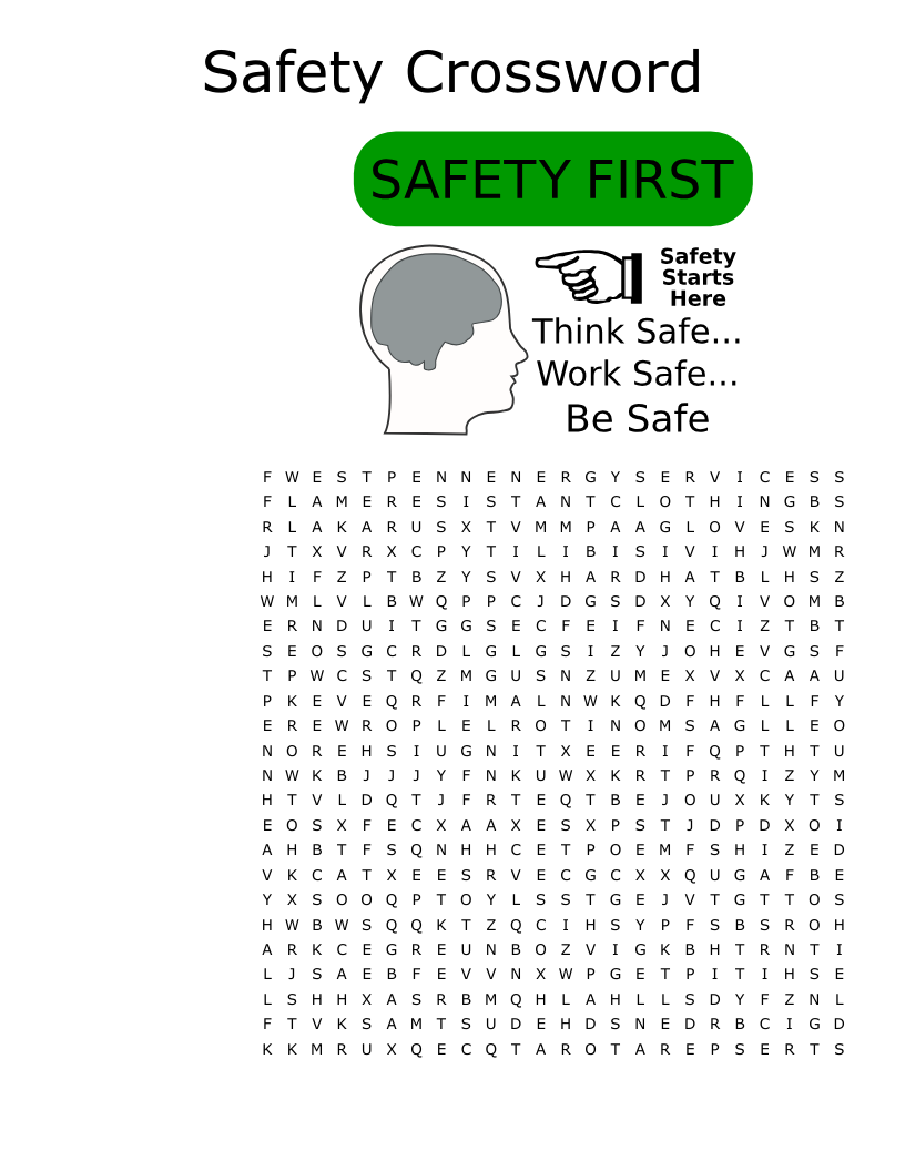 Childsafety Word Search Printable