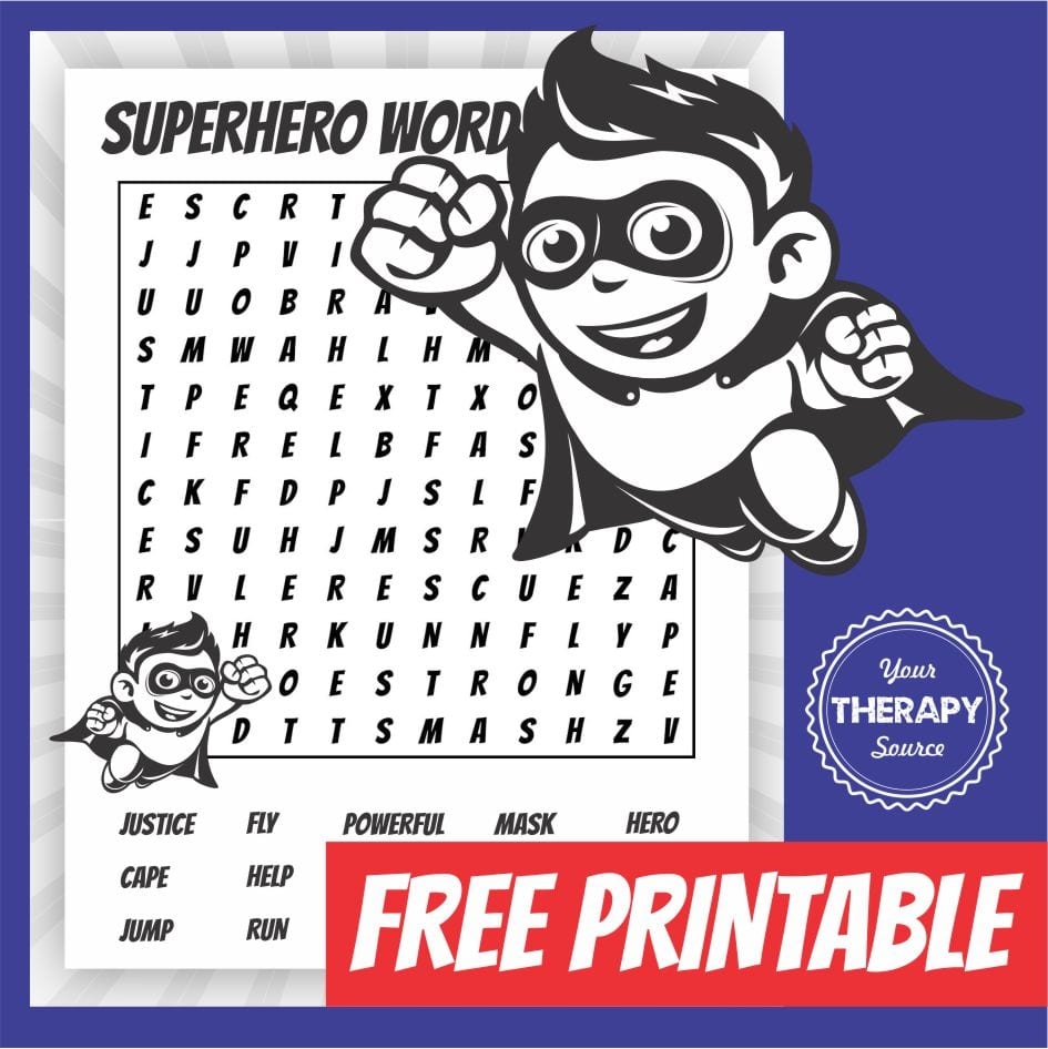 Free Kids Word Search Printables