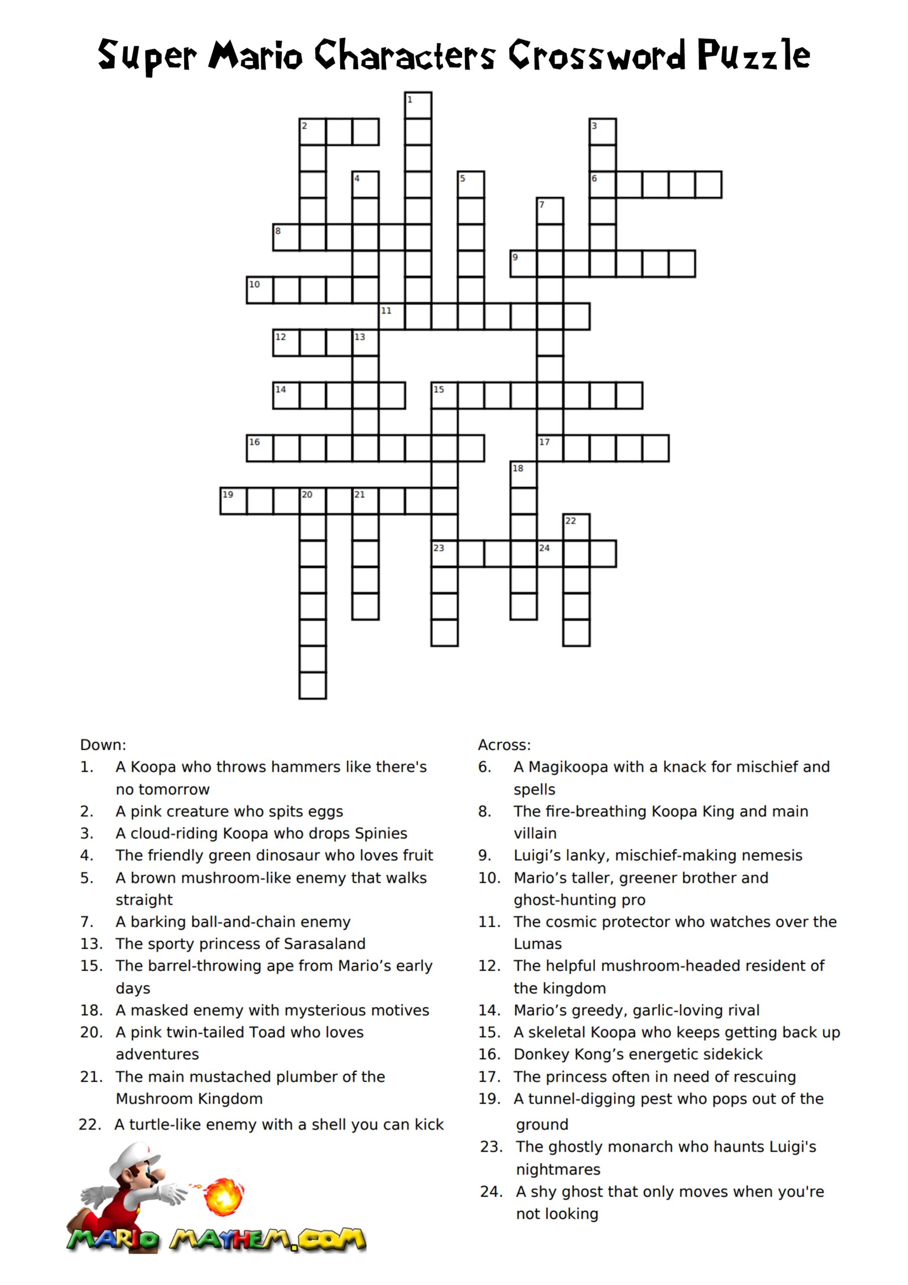 Pokemon Printables Crossword Word Searches