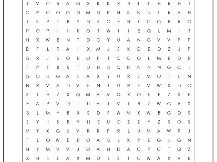 Super Mario Word Search Monster Word Search