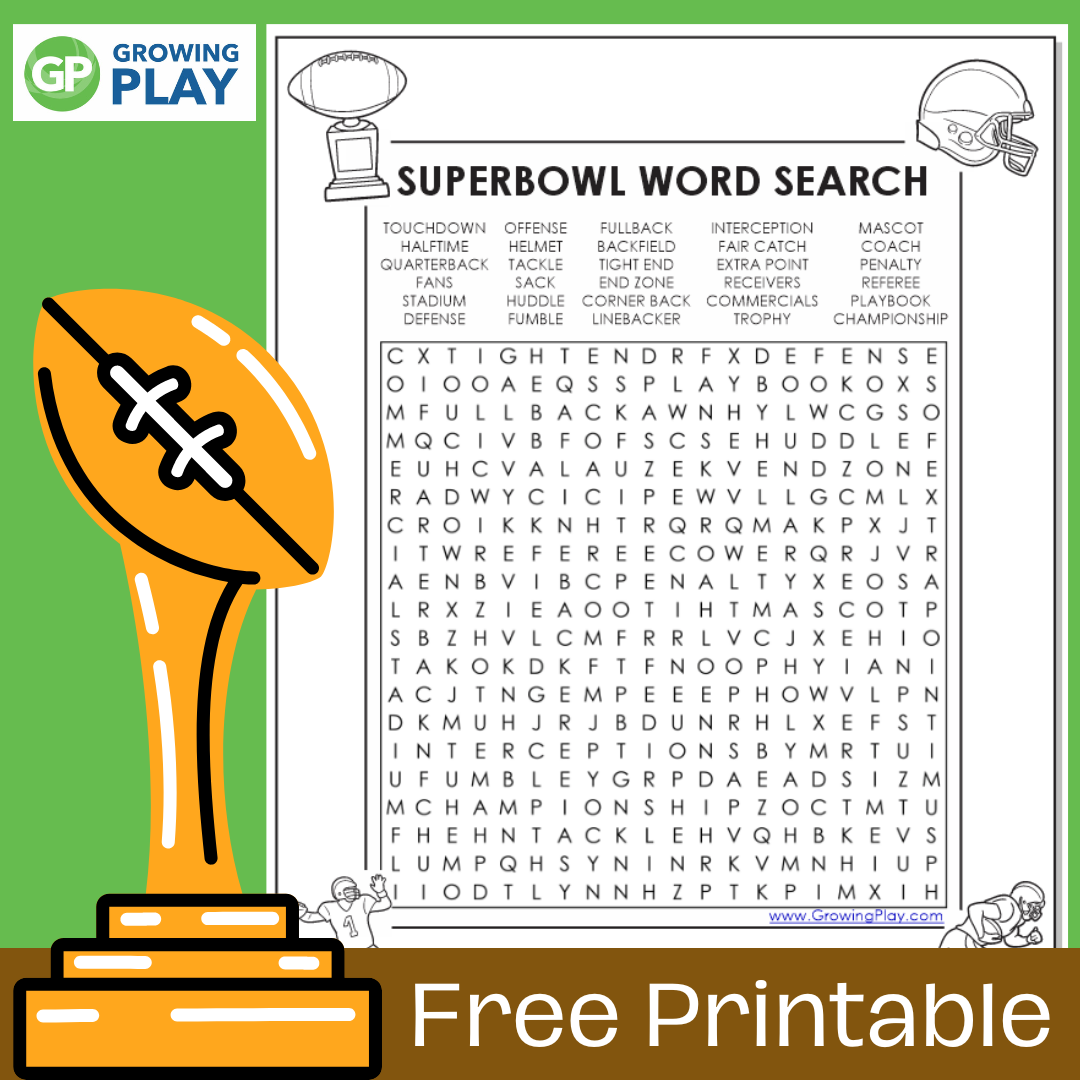 Free Printable Football Word Searches
