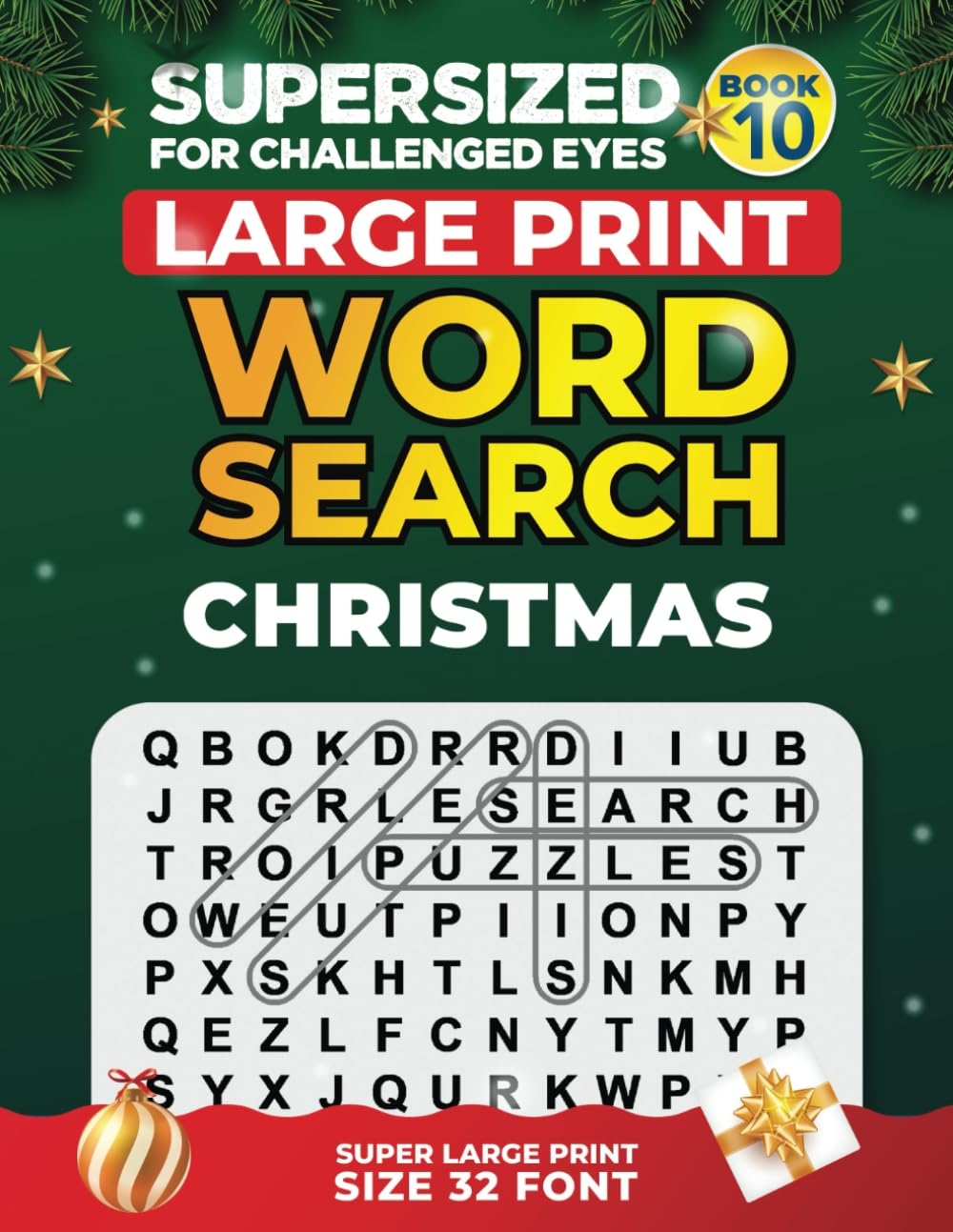 SUPERSIZED FOR CHALLENGED EYES The Christmas Book Super Large Print Word Search Puzzles SUPERSIZED FOR CHALLENGED EYES Super Large Print Word Search Puzzles Porter Nina 9781704761596 Amazon Books