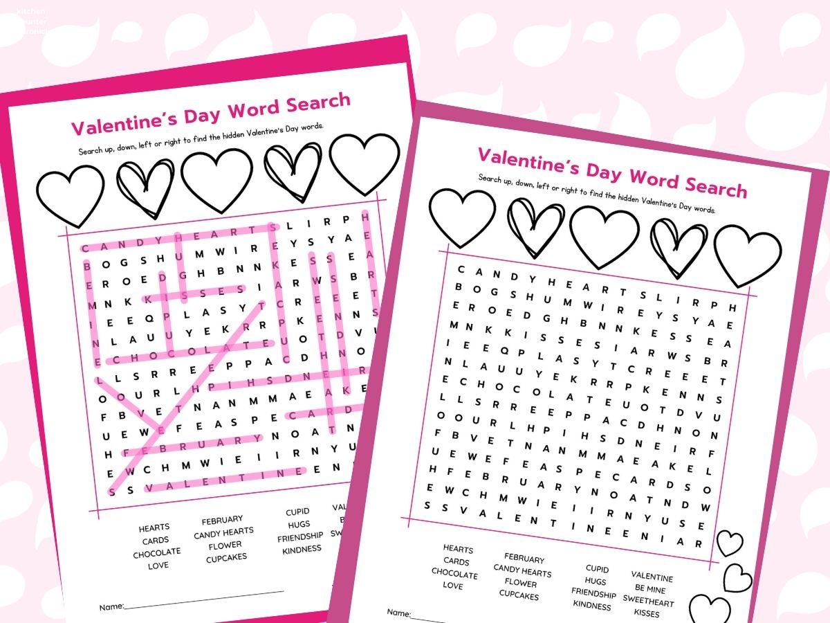 Sweet Valentine s Day Word Games